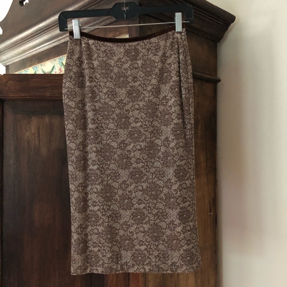 COUP DE PIED stretch lace pencil skirt M